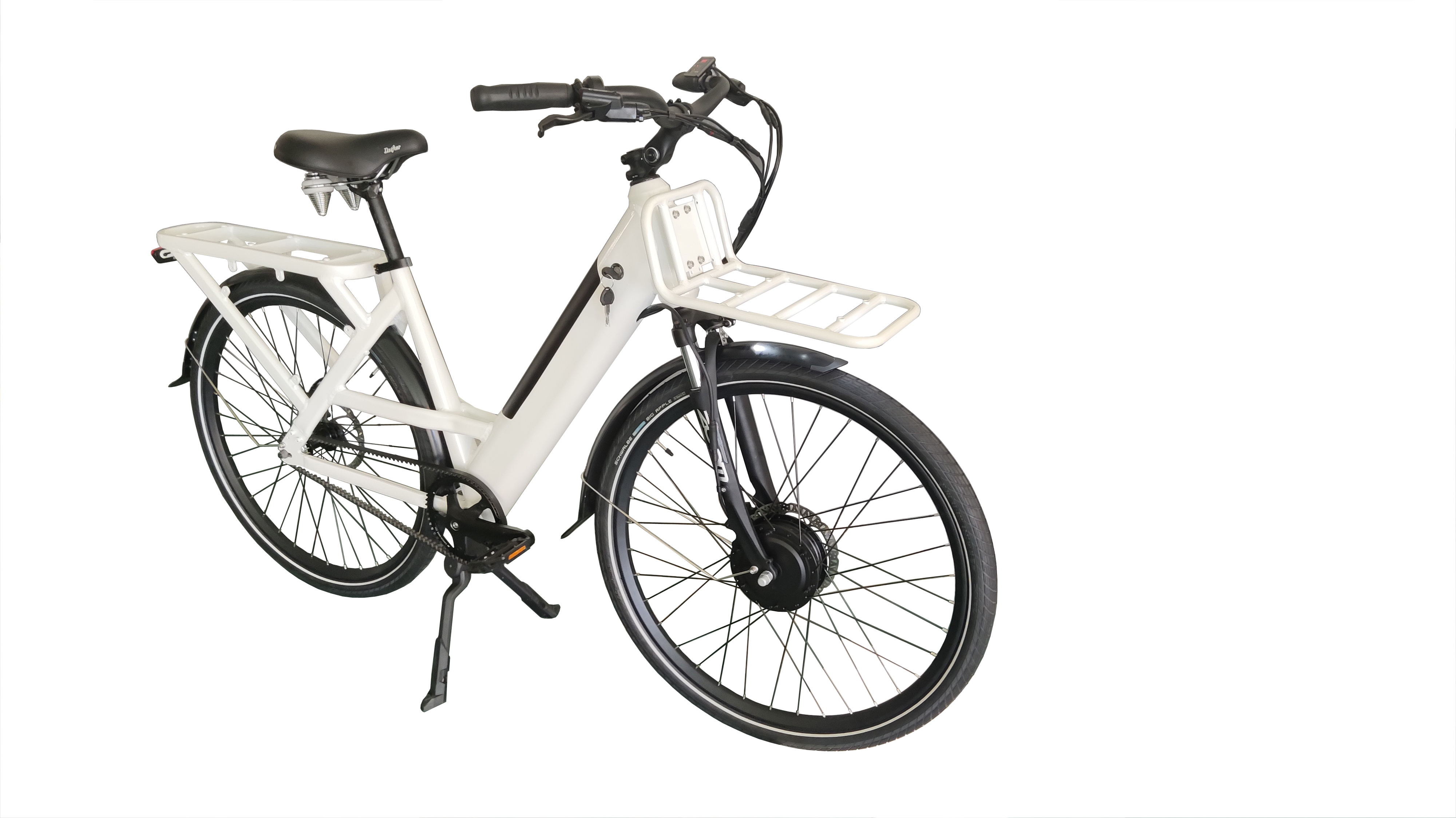 Delivery ebike steel frame and 36V-350W front motor, PRO